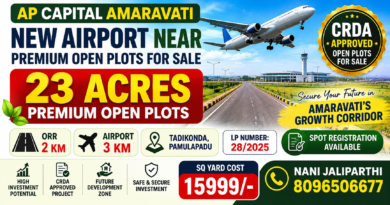 Amaravati open plots for sale near airport at Tadikonda, Pamulapadu